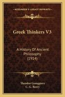 Greek Thinkers V3