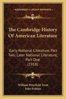 The Cambridge History Of American Literature