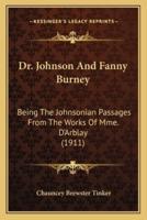 Dr. Johnson And Fanny Burney