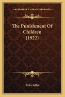 The Punishment Of Children (1922)