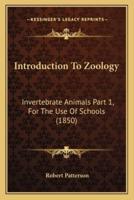 Introduction To Zoology