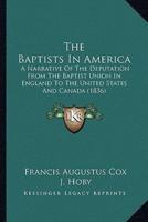 The Baptists In America