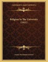 Religion in the University (1911)