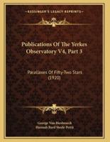 Publications Of The Yerkes Observatory V4, Part 3