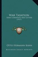 War Taxation