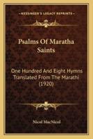 Psalms Of Maratha Saints