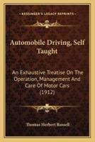 Automobile Driving, Self Taught