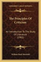 The Principles Of Criticism