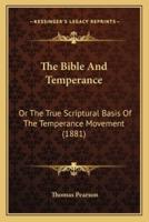 The Bible And Temperance