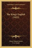 The King's English (1922)
