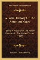 A Social History Of The American Negro