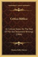 Critica Biblica