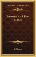 Emerson as a Poet (1883)