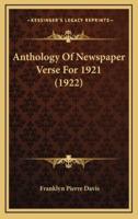 Anthology of Newspaper Verse for 1921 (1922)