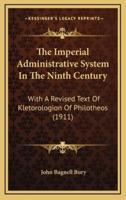 The Imperial Administrative System In The Ninth Century