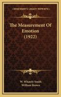 The Measurement of Emotion (1922)