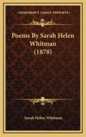 Poems by Sarah Helen Whitman (1878)
