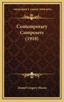 Contemporary Composers (1918)