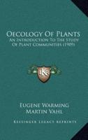 Oecology of Plants