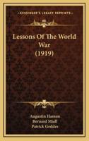 Lessons of the World War (1919)