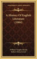 A History Of English Literature (1904)