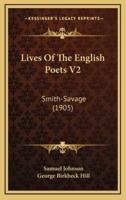 Lives of the English Poets V2