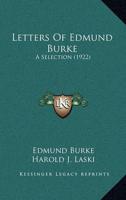 Letters Of Edmund Burke