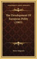 The Development of European Polity (1903)