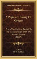 A Popular History Of Greece