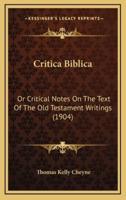 Critica Biblica