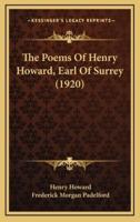 The Poems of Henry Howard, Earl of Surrey (1920)