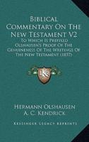 Biblical Commentary on the New Testament V2