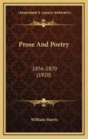 Prose And Poetry