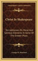 Christ In Shakespeare