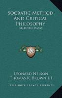 Socratic Method And Critical Philosophy