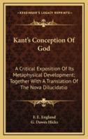 Kant's Conception Of God