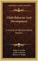 Child Behavior And Development