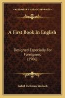 A First Book In English