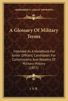 A Glossary Of Military Terms