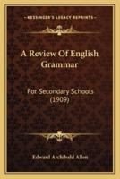 A Review Of English Grammar