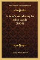 A Year's Wandering In Bible Lands (1904)