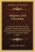 Allegiance And Citizenship