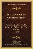 An Account Of The Christmas Prince