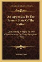 An Appendix to the Present State of the Nation