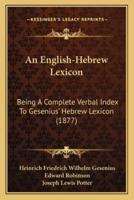 An English-Hebrew Lexicon