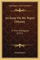 An Essay On Mr. Pope's Odyssey