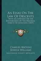 An Essay On The Law Of Descents