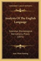 Analysis Of The English Language