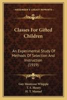 Classes For Gifted Children