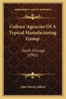 Culture Agencies Of A Typical Manufacturing Group